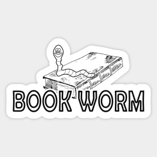 Book worm - BookWorm Sticker